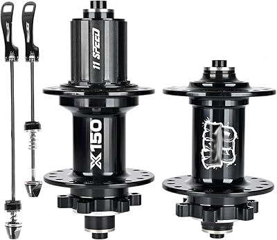 MirOdo Mountain Bike Hub 283236 Holes Aluminum Alloy Disc Brake Quick ReleaseThru Axle Front Rear Hubs Sealed Bearings 6 Pawl 3 Teeth 150 Clicks for HG 8-12 Speed Cassette